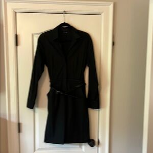 Theory Black Long Sleeve Dress